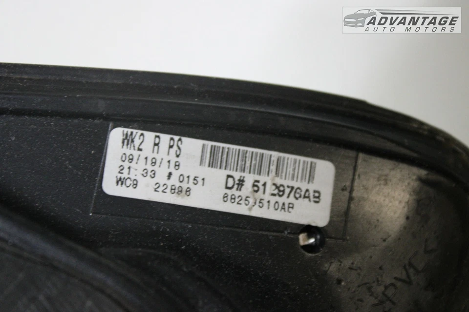 2016-2021 JEEP GRAND CHEROKEE 后方右侧四分之一面板窗玻璃原始设备制造商 — 第 4/4 张图片