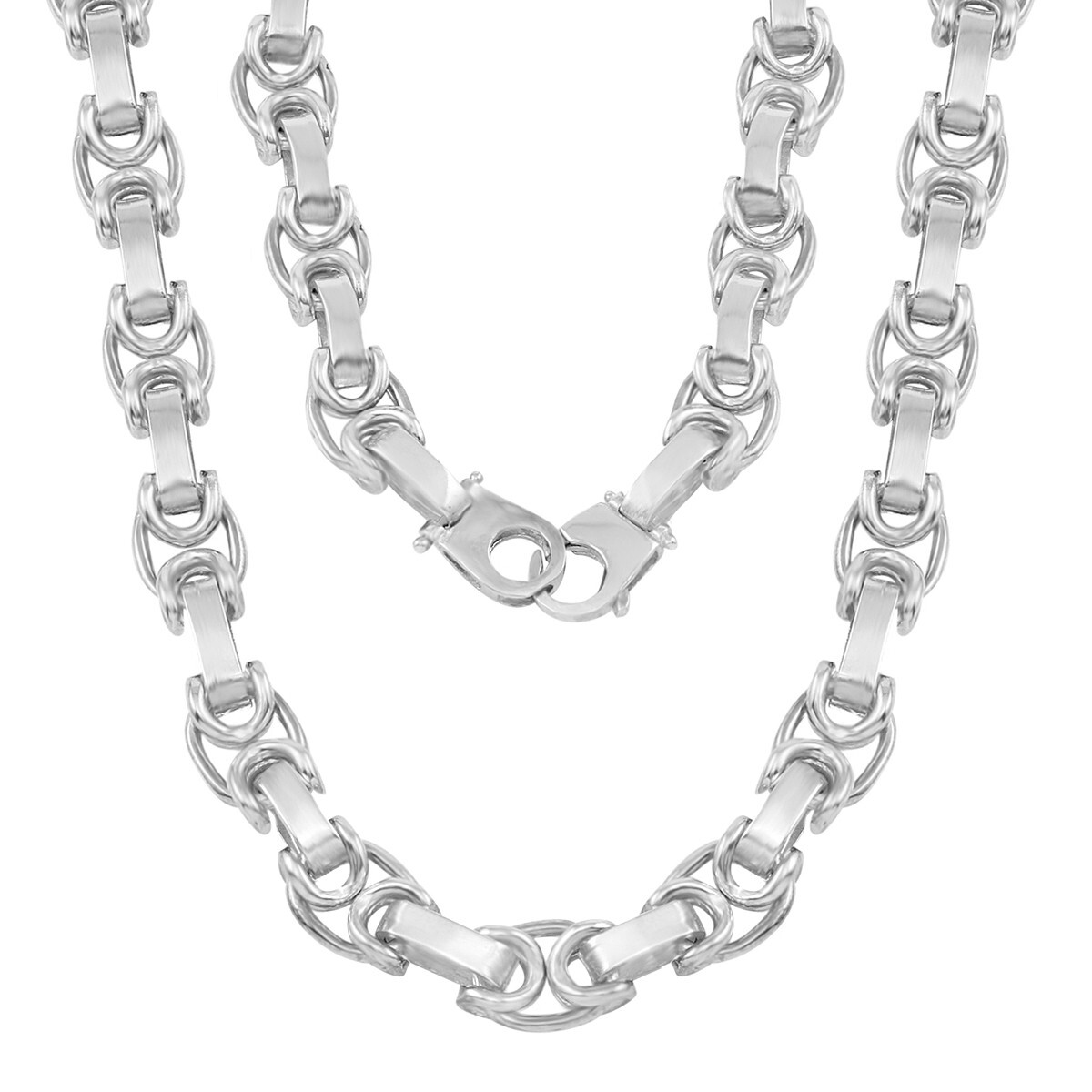 14k White Gold Solid Handmade Fashion Link Chain Necklace 24" 10.5mm 120 grams eBay