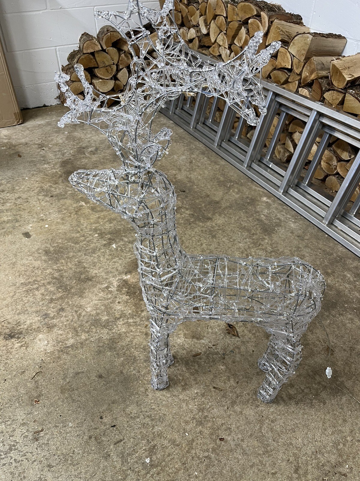 LED Acrylic reindeer And Stag John Lewis Light Up Garden Christmas