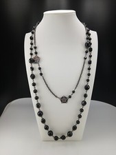 BIJOUX TERNER gunmetal layered filigree black...