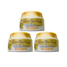 3x Shwe Pyi Nann Thanaka Bark Pudding Face Cream Brightening Tanaka SPF20 25 ml