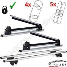 SET SKITRÄGER 5 Paar SKI 4 SNOWBOARD ALU RELINGTRÄGER DACHTRÄGER für VOLVO XC70