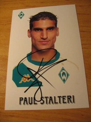 Paul Stalteri - Canada A 84x - SV Werder Bremen- SIGNED PHOTO   -  de