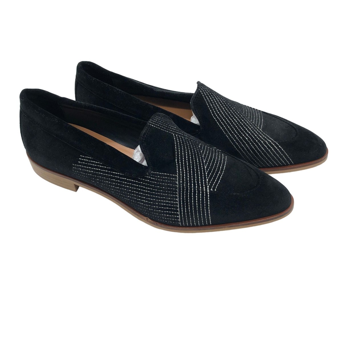 Everlane Womens Velvet Modern Loafer Slip On Shoes Black  display picture 2