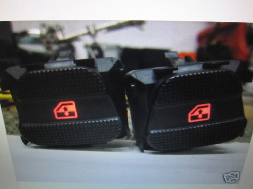 VW Golf 3 Fensterheber Schalter Fensterheberschalter hinten Blau Rot Weiß LED