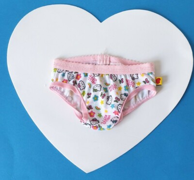 Hello Kitty Sanrio seltenes Höschen im Ruhestand BUILD A BEAR sehr guter Zustand Regenbogen Kirsche