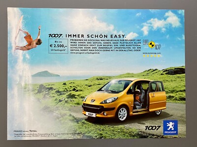 Peugeot 1007 Immer schön easy 2006 Vintage Ad Werbung Reklame | eBay.de