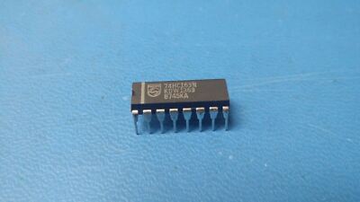 (2 PCS) 74HC163N PHILIPS, IC BINARY COUNTER PDIP-16
