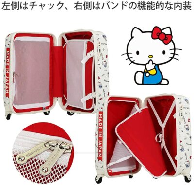 HELLO KITTY ACE製キャリーカート ACE HELLO KITTY suitcase carry case TSA dial lock 33L black RARE