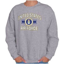 USAF United States Air Force Official Emblem Womens or Mens Crewneck Sweatshirt
