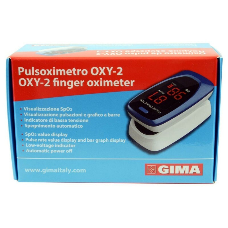 Pulsoximetro da Dito OXY-2 Portatile Professionale Saturimetro - GIMA - Immagine 2