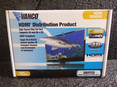 VANCO EVOLUTION VIDEO EXTENDER HDMI OVER CAT5e 4K 3D 1080P EXTENDER 280723 (G)