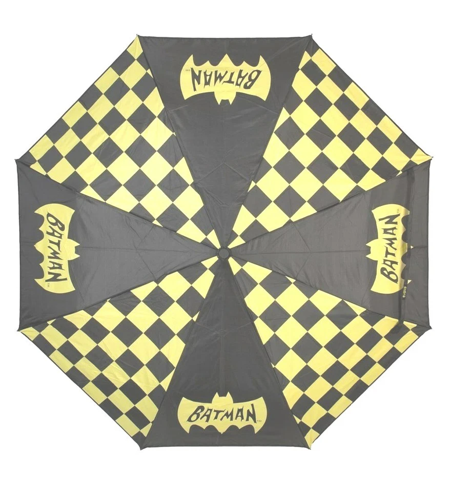 DC Comics Batman Folding Umbrella Auto Open 42" Man and Woman - Image 2 of 2