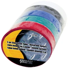 Performance Tool 1135 Electrical Tape, 5 Piece