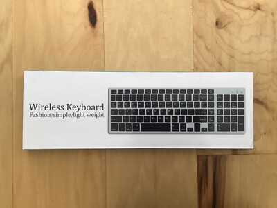Wireless keyboard Fashion, simple, light weight. Black (USED) BT 3.0