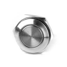 2Pcs 16mm Stainless Steel Momentary Push Button for Waterproof Car Boat