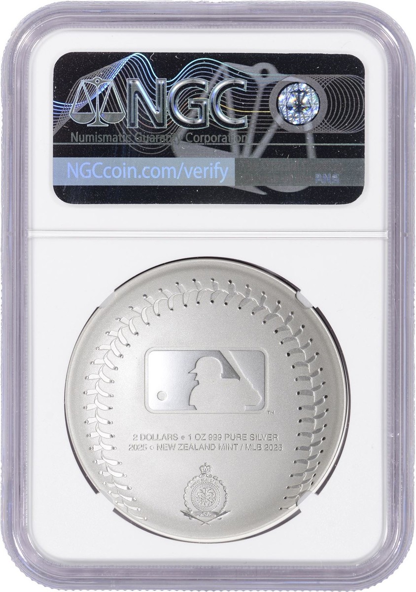 2025 Niue Silver MLB New York Yankees Colorized Reverse Proof 1 oz