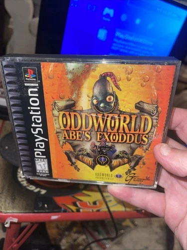Oddworld: Abe's Exoddus (Sony PS1) No Manual. 2 Disks Pre-owned Tested Free Ship