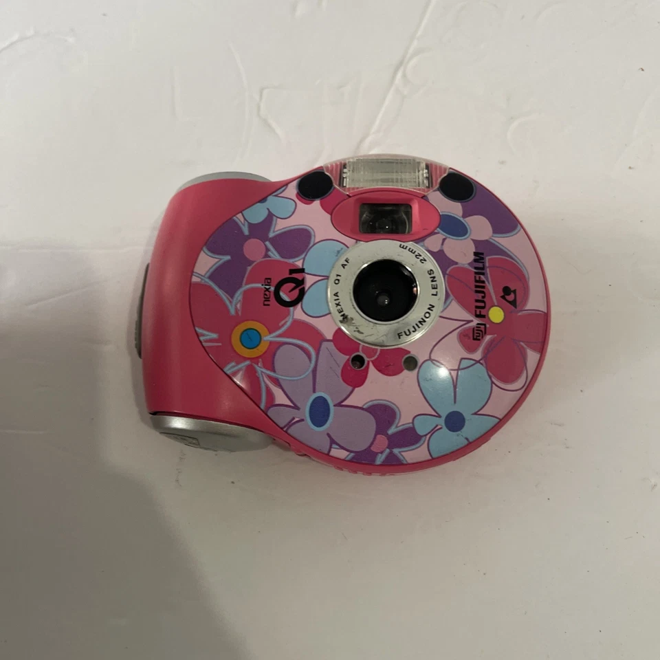 Cámara fotográfica vintage FUJI Fujifilm Nexia Q1 AF 22 mm rosa multicolor Foto 4 de 4