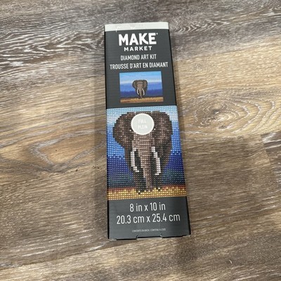 Make Market Diamond Art Kit Elephant 8x10in New SEALED