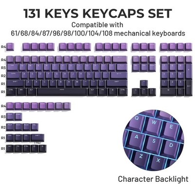 Custom Keycaps Set 134 Keys for Mechanical Keyboard