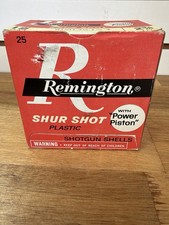 Remington Shur Shot Empty Shotgun Shell Box Power Piston 12 Gauge