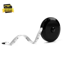 1 Pack Soft Tape Measure Retractable Measuring for Body Fabric Sewing Tailor,Bla