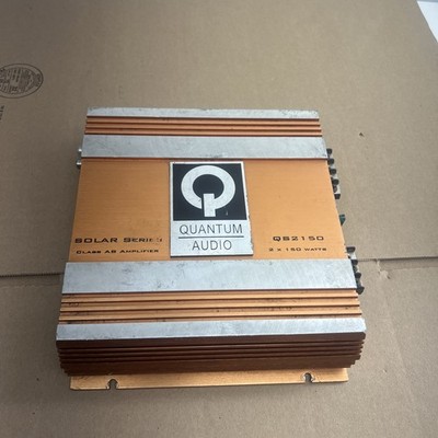 Quantum Audio Amp QS2150 2X 150 Watts Solar Series! Untested Uncommon