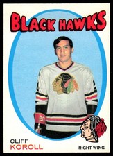 1971-72 OPC O-Pee-Chee AS IS LOW GRADE Cliff Koroll Chicago Blackhawks #209