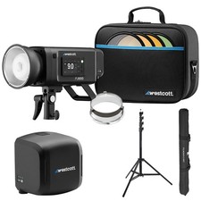 Westcott FJ800 800W Bi-Color Strobe, Bundle with FJ ProMax Extra Battery and 9.5