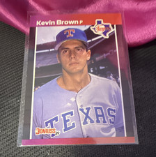 Donruss The Rookies Kevin Brown Texas Rangers Rookie Card #44 (1989). rookie card picture
