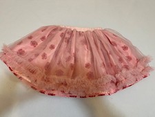 Disney Beauty and the Beast Tutu Couture Size 7 Rose-Print Tutu Skirt.