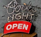 Vintage Styled Coors Light Neon Bar Sign