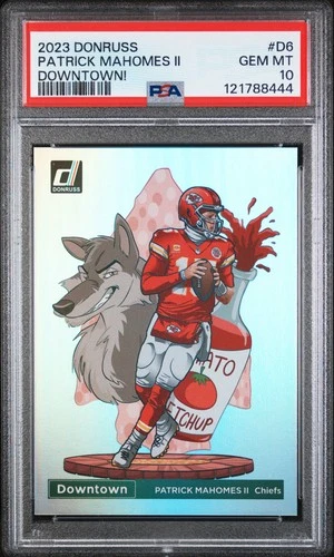 2023 PANINI DONRUSS DOWNTOWN! #D6 PATRICK MAHOMES II PSA 10