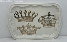 Vintage Rosanna White Rectangular Ceramic Tray Kings Road Collection China USA
