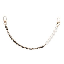 13.77IN Pearl Purse Chain 1PC Purse Chain Extender Black 