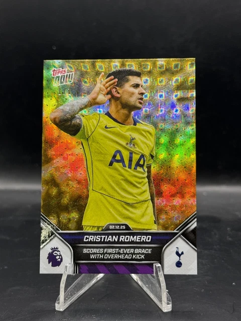 Cristian Romero - 2025-26 EPL Topps NOW - 71 - PR: 466 Tottenham 1/1 FoilFractor