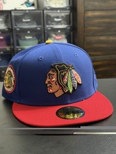 So Fresh Chicago Blackhawks Lapu Lapu 2tone NHL New Era Fitted Hat Cap 59fifty 8
