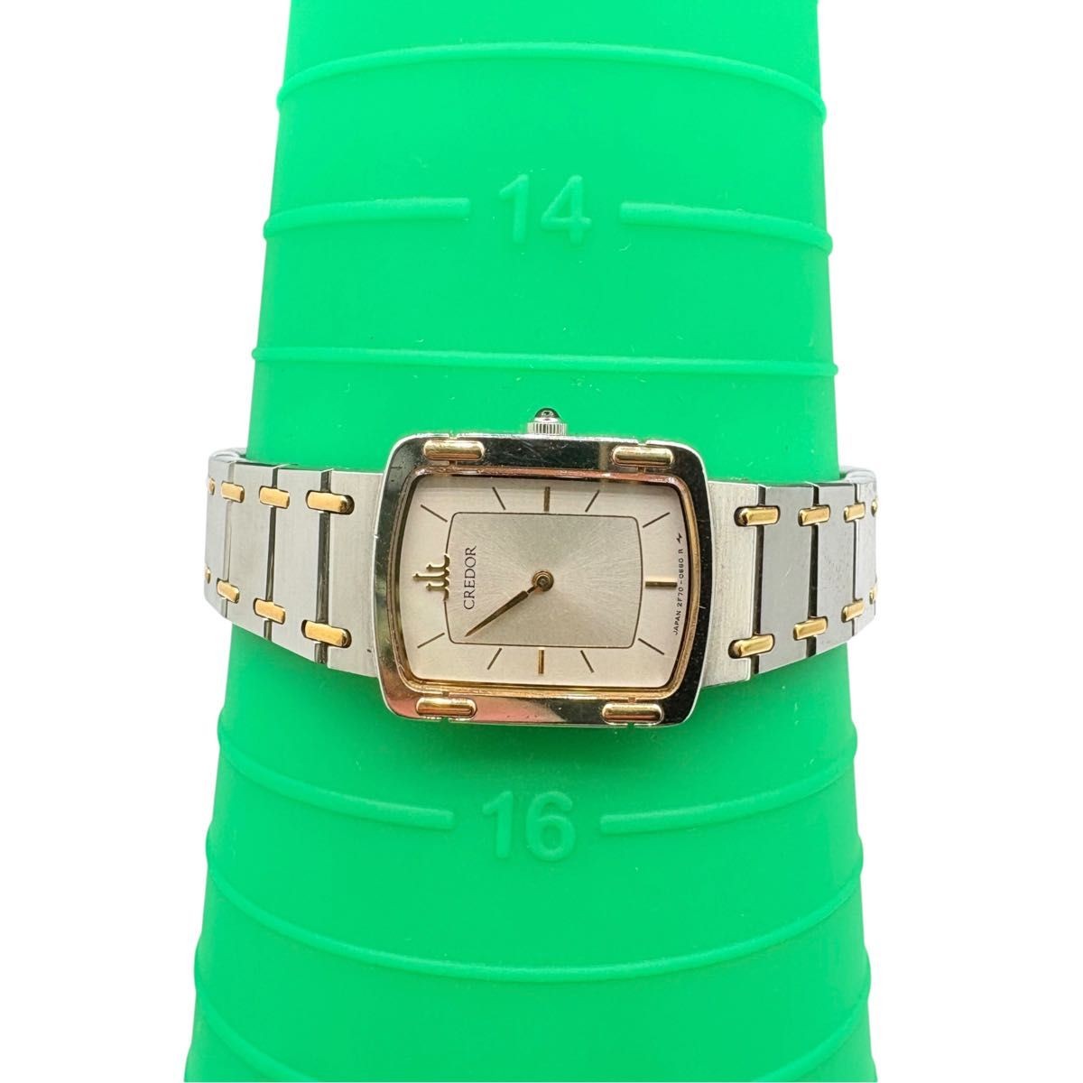 SEIKO CREDOR 2F70 5600 18KT Stainless Steel Square Wa… - Gem