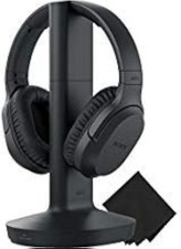 Sony Wireless RF TV Headphones-Transmitter-150-ft,Up to 20 Hours of Play,Black