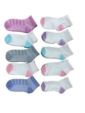 Hanes Premium Infant Toddler Socks 10 Pair Size 4t-5t shoe size 7.5-11