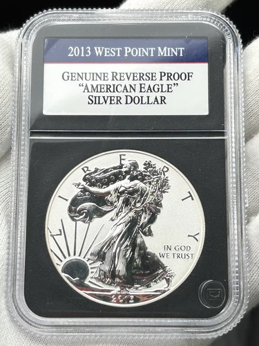 2013-W $1 American Silver Eagle Reverse Proof 1 oz Coin West Point PCS Holder