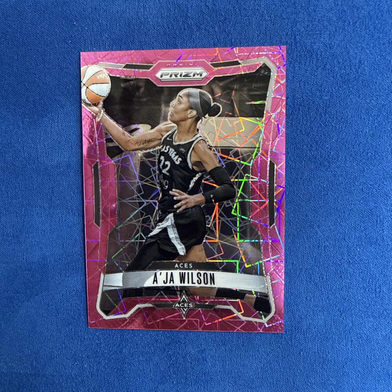 2026 Panini Prizm WNBA A'JA WILSON PINK VELOCITY PRIZM /79 Aces (O1025)