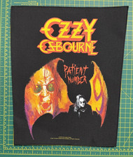 Ozzy Osbourne Patient No 9 Large Size Printed Sew On Back Patch Official