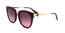 Trussardi STR227F Purple red stripe 58/21/150 WOMAN Sunglasses