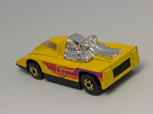 Coche fundido a presión Hot Wheels Hot Ones Cannonade amarillo 1691 Hong Kong GHO 1980 de colección - Imagen 3 de 7