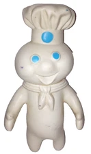 Vintage 1971 Pillsbury Dough Boy 7" Rubber Figure (Rare) Some Stains - See Pics