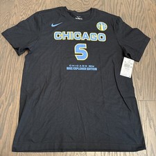 Angel Reese Chicago Sky Nike 2024 WNBA Draft Name & Number T-Shirt Mens Medium M