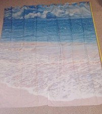 Beach Themed Window Curtains Set Of 2 Brand NEW 