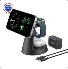 Anker MagSafe Charger 3-in-1 Charging Station Qi2 Wireless Dock for iPhone17